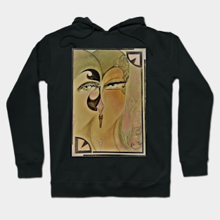 AT DECO MUTED OP ART FLAPPERS Hoodie